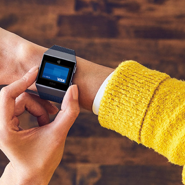 Visa token service fitbit